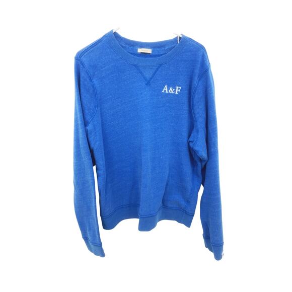 Mens Abercrombie & Fitch Icon Logo Print Crewneck Loose Sleeves Sweatshirt Sz XL - Picture 1 of 7